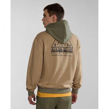 Napapijri B-Faber Hoodie Beige cornstalk L Herren