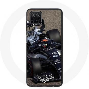 Coque Samsung Galaxy A12 Yuki Tsunoda Bleu F1