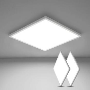 Set di Lampade da Soffitto LED 30 cm – 24W, Ultra-sottile, 6500K, IP44