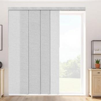 VEVOR Patio Door Panel Blinds – 116cm–218cm Track, 243cm Panel Height, Gray
