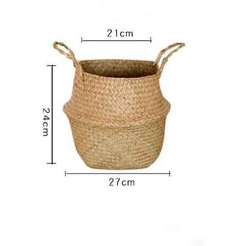 Panier décoratif suspendu en osier