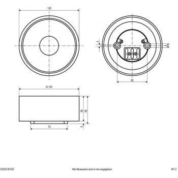 EVN Wandleuchte und Deckenleuchte LED DD20120102IP20 (1272 lm)