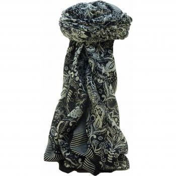 Mulberry Silk Modern Floral Square Wrap