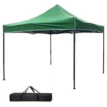 Gazebo Verde Pieghevole 3x3 Richiudibile e Impermeabile