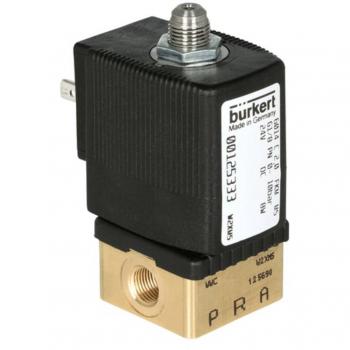 Válvula solenoide Burkert 6014, 3 puertos, NC, Hembra G 1/4, 230 Vac