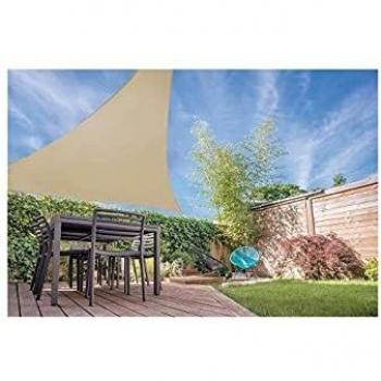 Sand Triangular Shade Sail 3.6 x 3.6 x 3.6 m Polyester