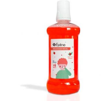 Colutorio Farline Junior 500 ml con Aroma a Fresa y Refrescante
