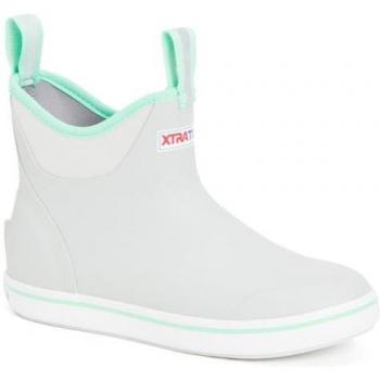 Xtratuf 6 Women's Ankle Deck Boot – Gray, 10 (Model XWAB-102-GRY-100)