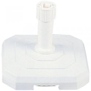 Pied carrément solide : parasol béton, 25 kg – blanc (EDA PLASTIQUE)