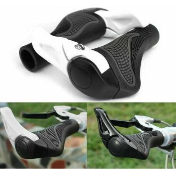 Mountain Bicycle Handlebar Grips with Aluminum Bar Ends