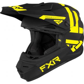 Legion MX Gear Casque Moto Junior Noir et Jaune S