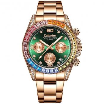 Reloj Cronógrafo de Lujo para Mujer en Oro Rosa