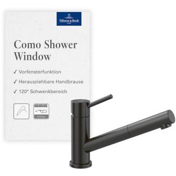 Robinet rabattable Villeroy & Boch Comme Shower Window – couleur anthracite, finition matte