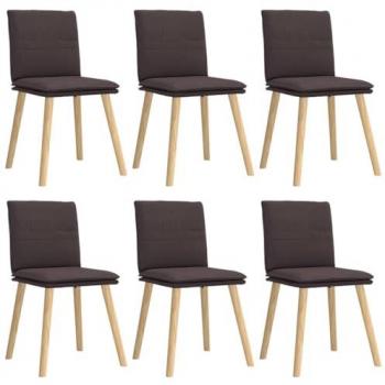 VidaXL 6 Dunkelbraune Stühle für das Esszimmer