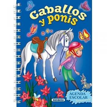 Agenda escolar permanente caballos y ponis