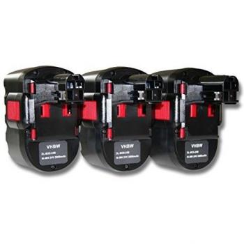 Vhbw batterie 3x 3000mAh pour Bosch GSR 24VE-2