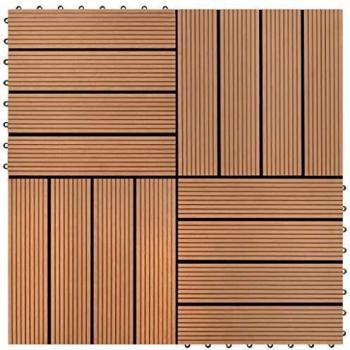 WPC Tiles 30x30cm 11pcs 1m² Brown