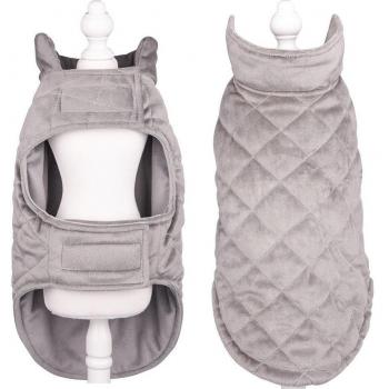 Ropa de perro de otoño e invierno, chaleco de terciopelo amarillo