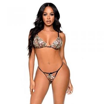 Ensemble soutien-gorge et string brodés In Bloom