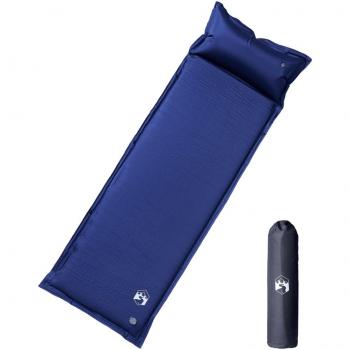 VidaXL Self Inflating Camping Mattress with Integrated Pillow Navy Blue