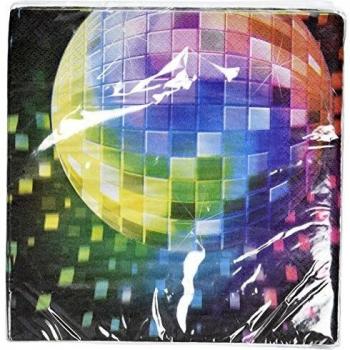 Serviette de table Disco Fever 33 x 33 cm