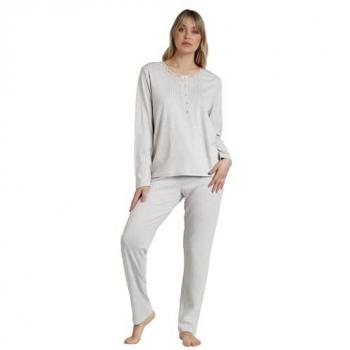 Damenpyjama Admas Classic Soft – Langarm Eleganz