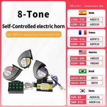 Klaxon Multi-Tone 400-600Hz Universel