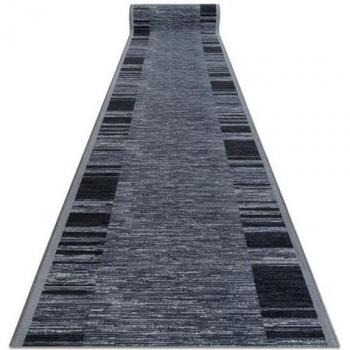 Anti-Slip Adagio Grey Runner Rug 80x480 cm