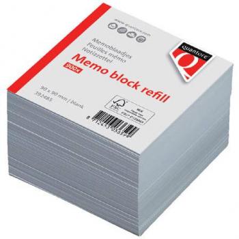 Quantore, Haftnotiz, Notizzettel-Nachfüllset 90x90mm weiß 900 Blatt