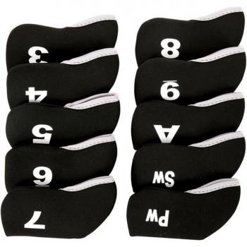 Mounchain Black Golf Iron Headcover Set of 10