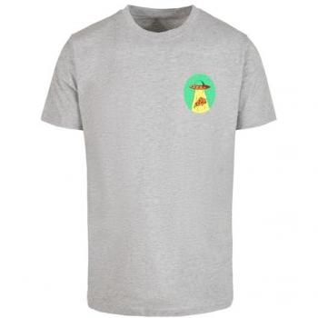 Mister Tee Herren T-Shirt mit Ufo Pizza Motiv