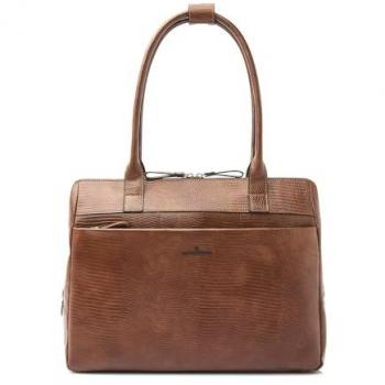 Verena Braun‑Cognac Schultertasche – Brand: Castelijn & Beerens