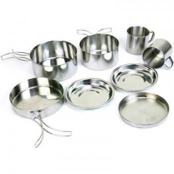 8-Piece Stainless Steel Hiking Cooking Set