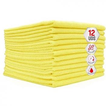 Bayeta XL de microfibra amarilla 35x40 cm