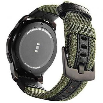 Banda de Cuero y Nylon para Samsung Galaxy y Huawei GT 2