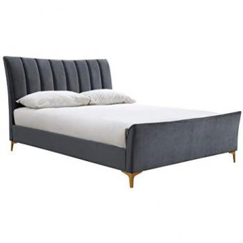 Birlea 120cm Velvet Small Double Clover Fabric Bed