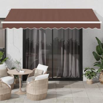 VidaXL Markise Braun 350x250 cm Automatik