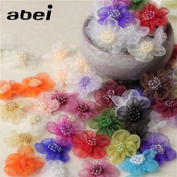 Cabezas de Flores de Organza