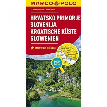 Collectif Marco Polo Karte Kroatische Küste, Slowenien 1:300 000 (Marco Polo Karten 1:300.000)