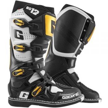 Gaerne Botas de Cross SG12 Luxo Negro, Blanco y Oro