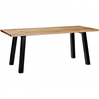 Mesa Alvar VEGA con Tablero Marrón y Estructura Negra