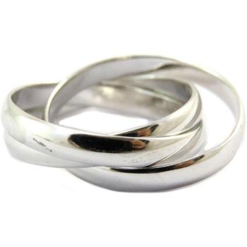 Rhodium Triad Wedding Ring