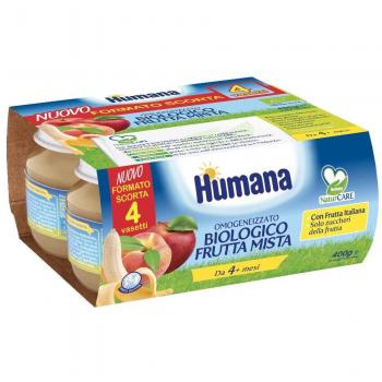 Bio-Mischfrucht-Brei für Kleinkinder Humana 4x100g