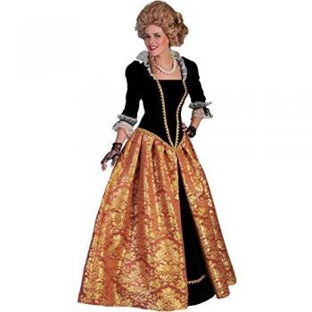 Robe baroque Marie‑Christina orange femme taille XL – Atosa – Dentelle et tissu intérieur
