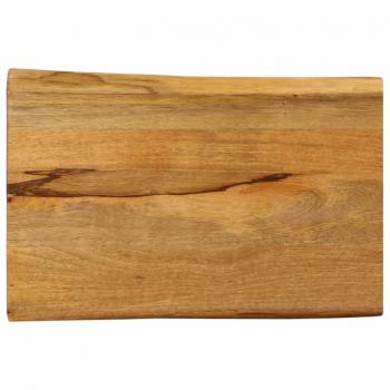 Tablette à bord vivant en bois massif Manguier – 60×40 cm