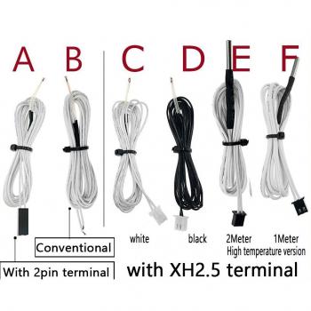 100K Ohm NTC 3950 Temperature Sensor for 3D Printer Parts