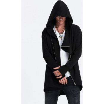 Sweatshirt à Capuche Noir Ombre pour Homme