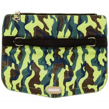Donna Turtle Borsa Numeroventidue Grande Camouflage Verde