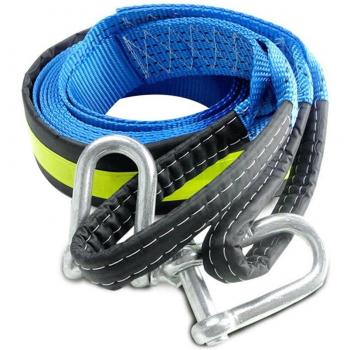 Nylon Towing Rope with Reflective Features and U Hooks