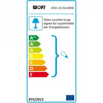 WOFI Wandleuchte „EDDY 931“ – 2 × E14/40 W